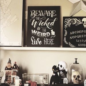Halloween Chalkboard Sign